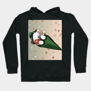 cartoon sleepy sushi temaki Hoodie